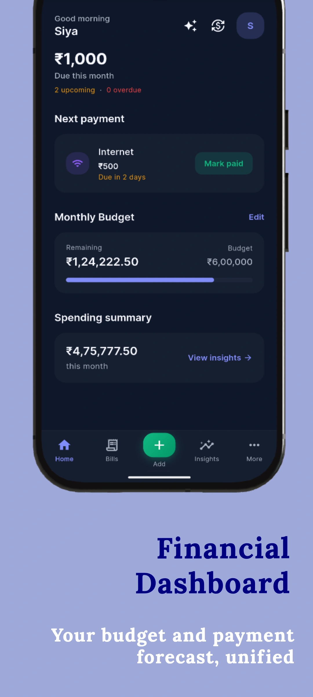 BillBuddy - Bills & Budget screenshot