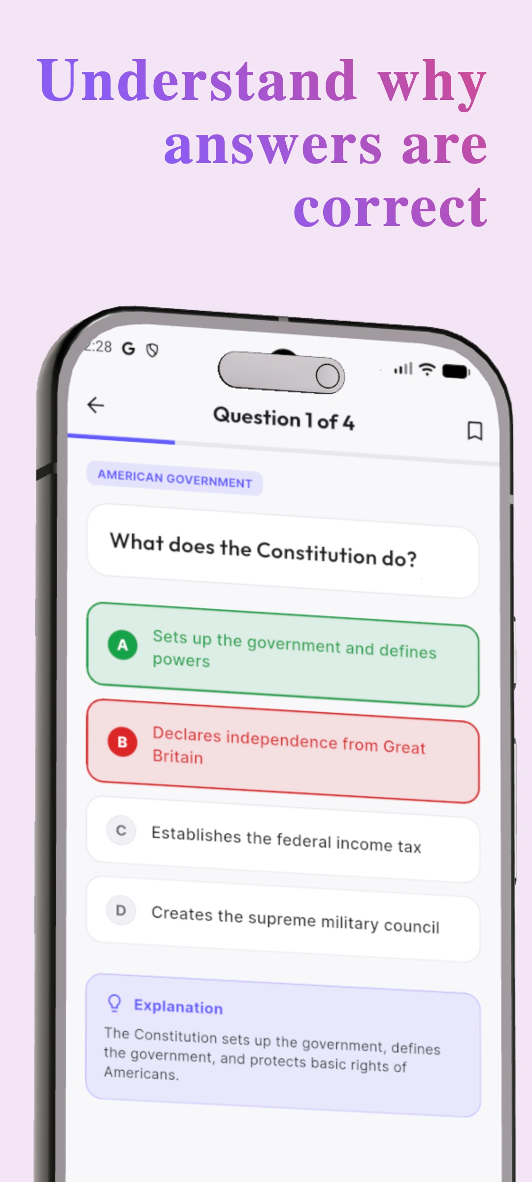 CitizenPrep screenshot