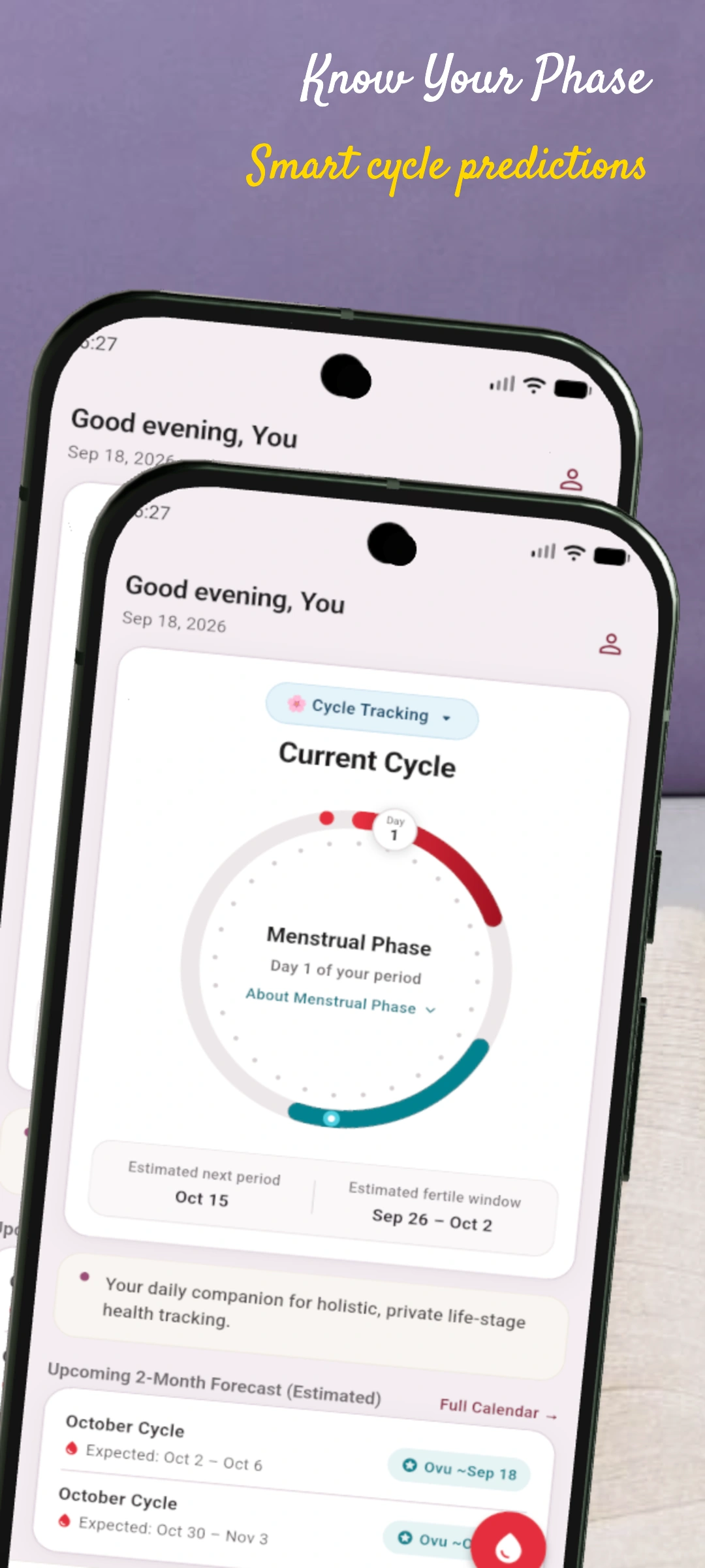 Savi: Period & Cycle Tracker screenshot