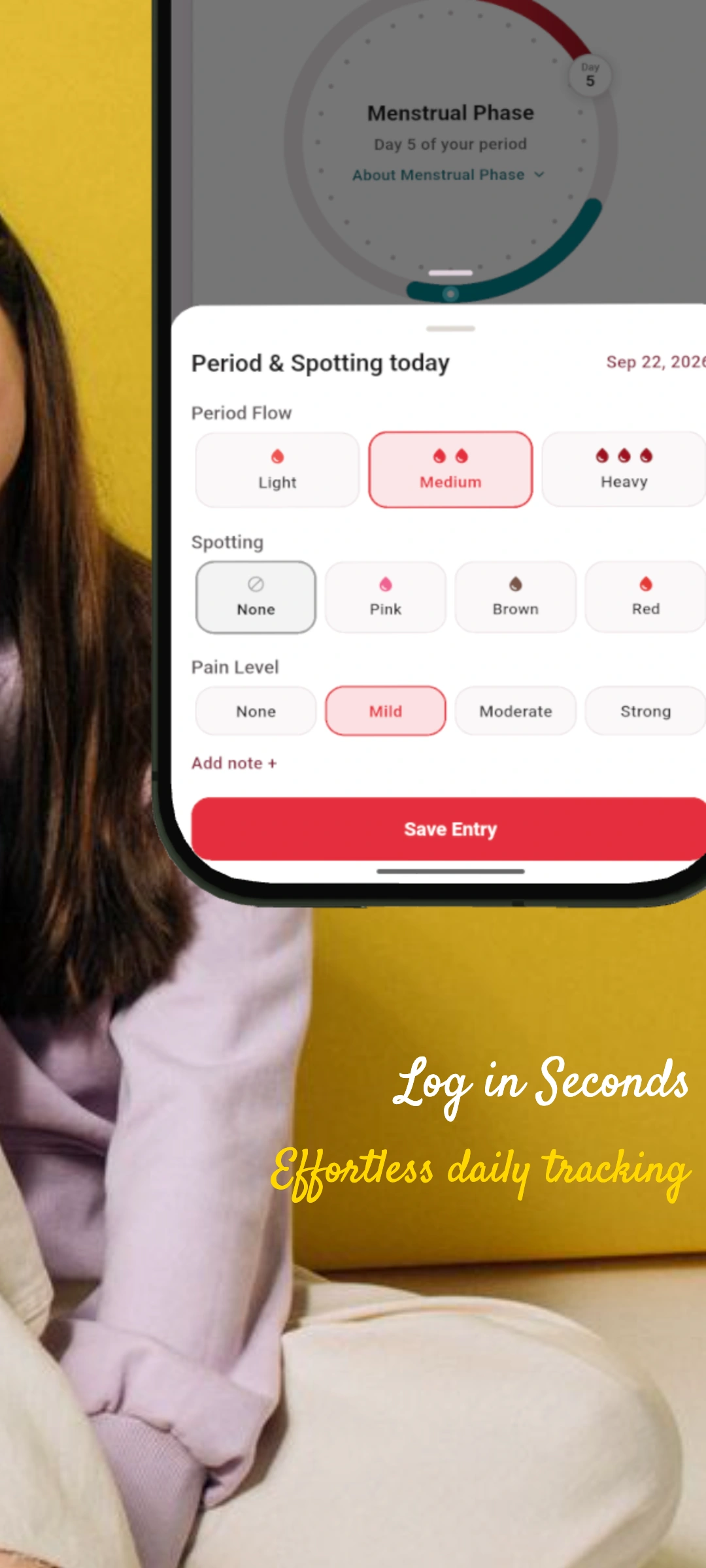 Savi: Period & Cycle Tracker screenshot